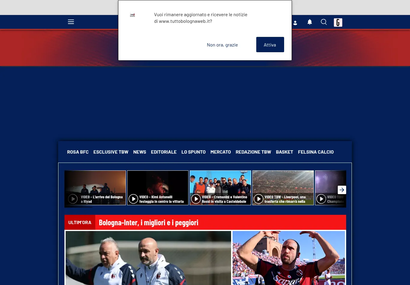 tuttobolognaweb.it screenshot