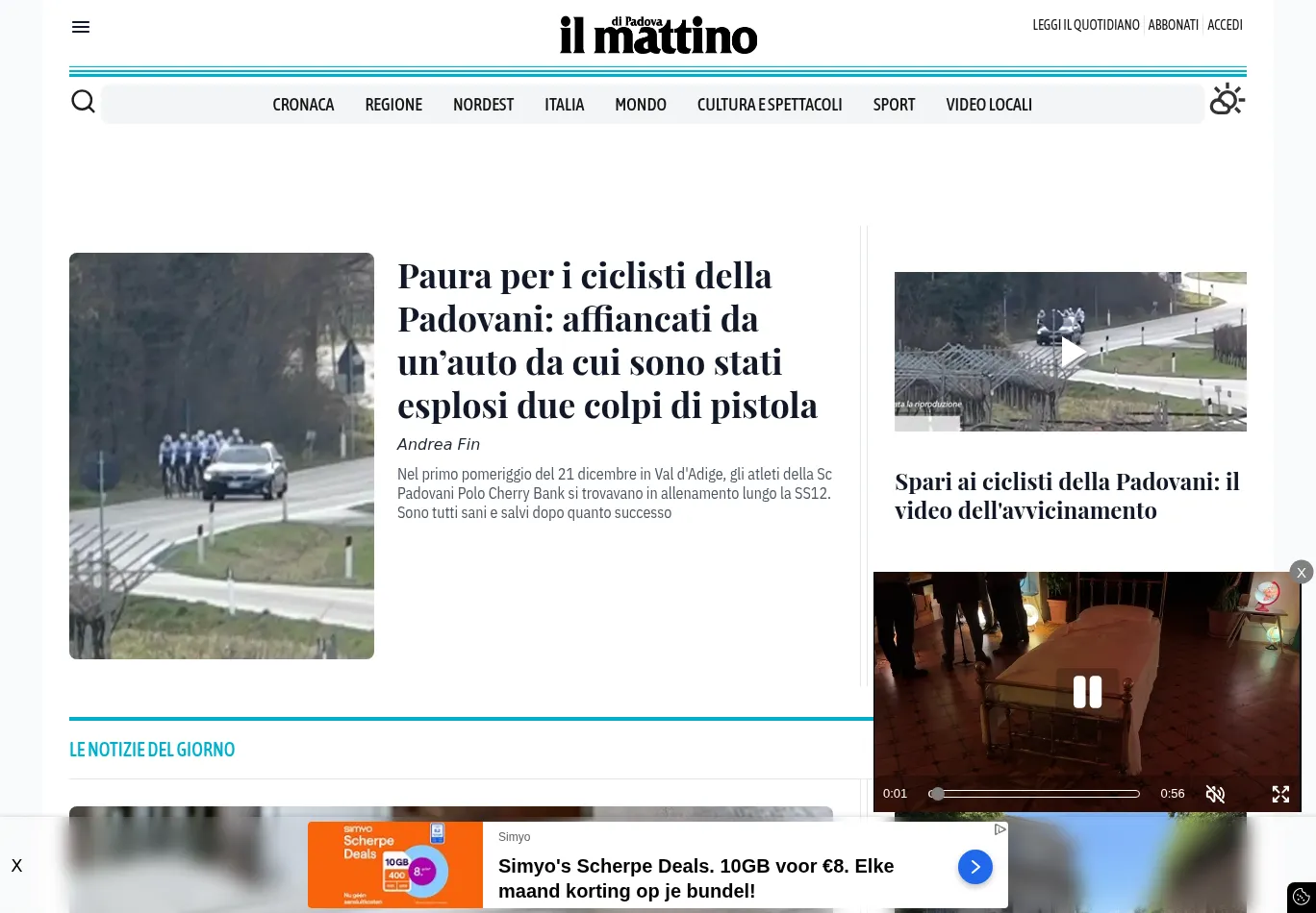 mattinopadova.it screenshot