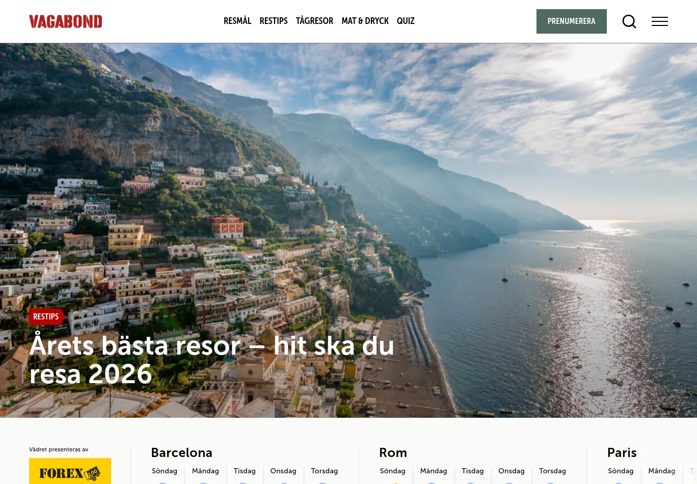 vagabond.se screenshot