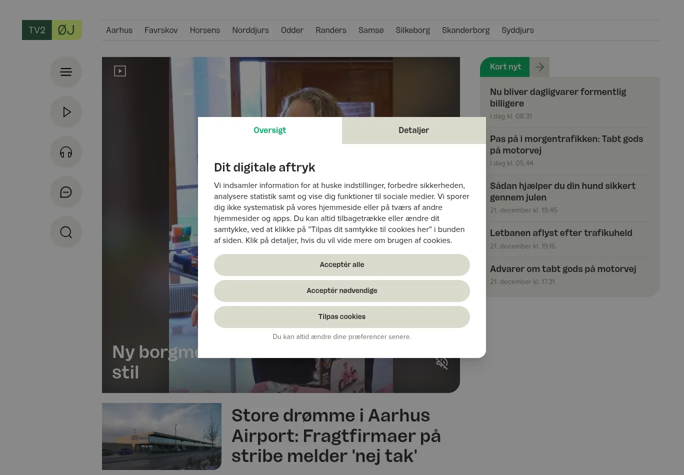 tv2ostjylland.dk before consent screenshot