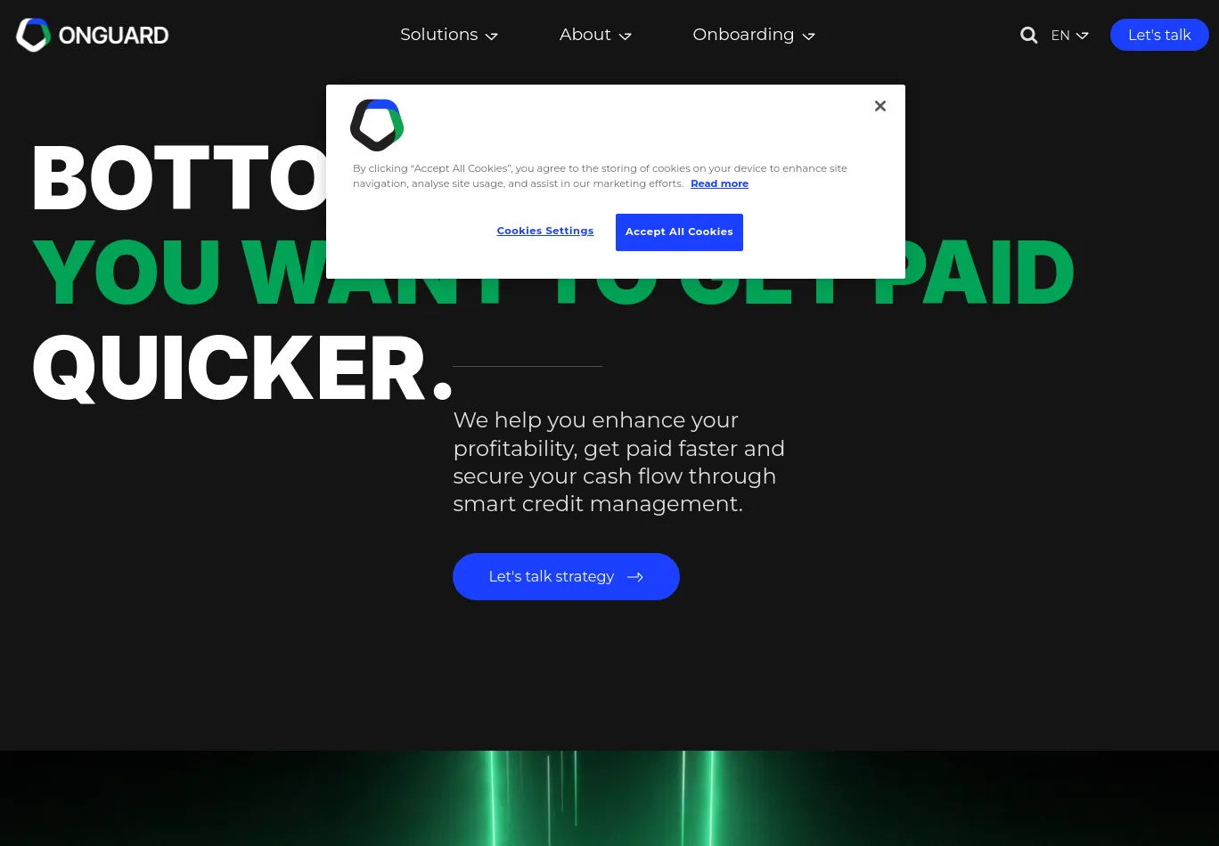 onguard.com before consent screenshot
