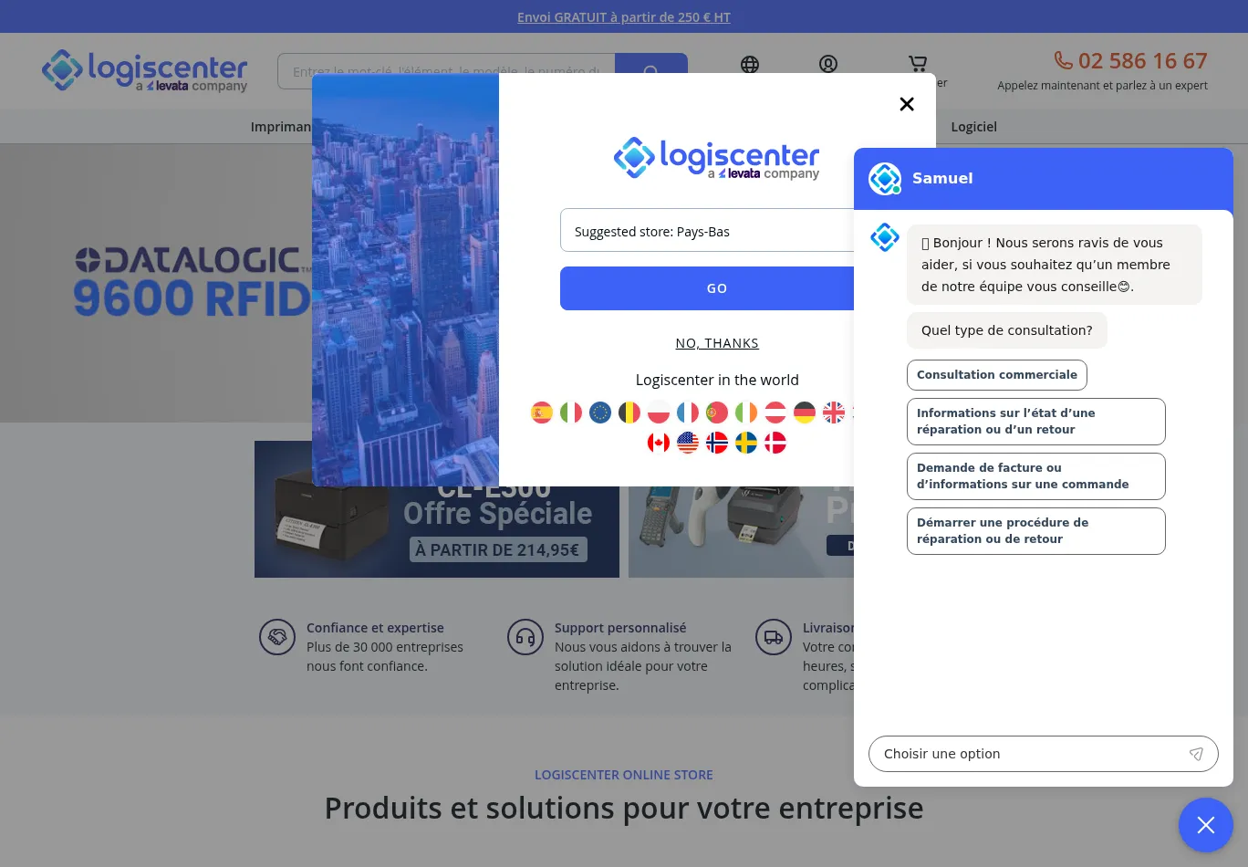 logiscenter.be screenshot
