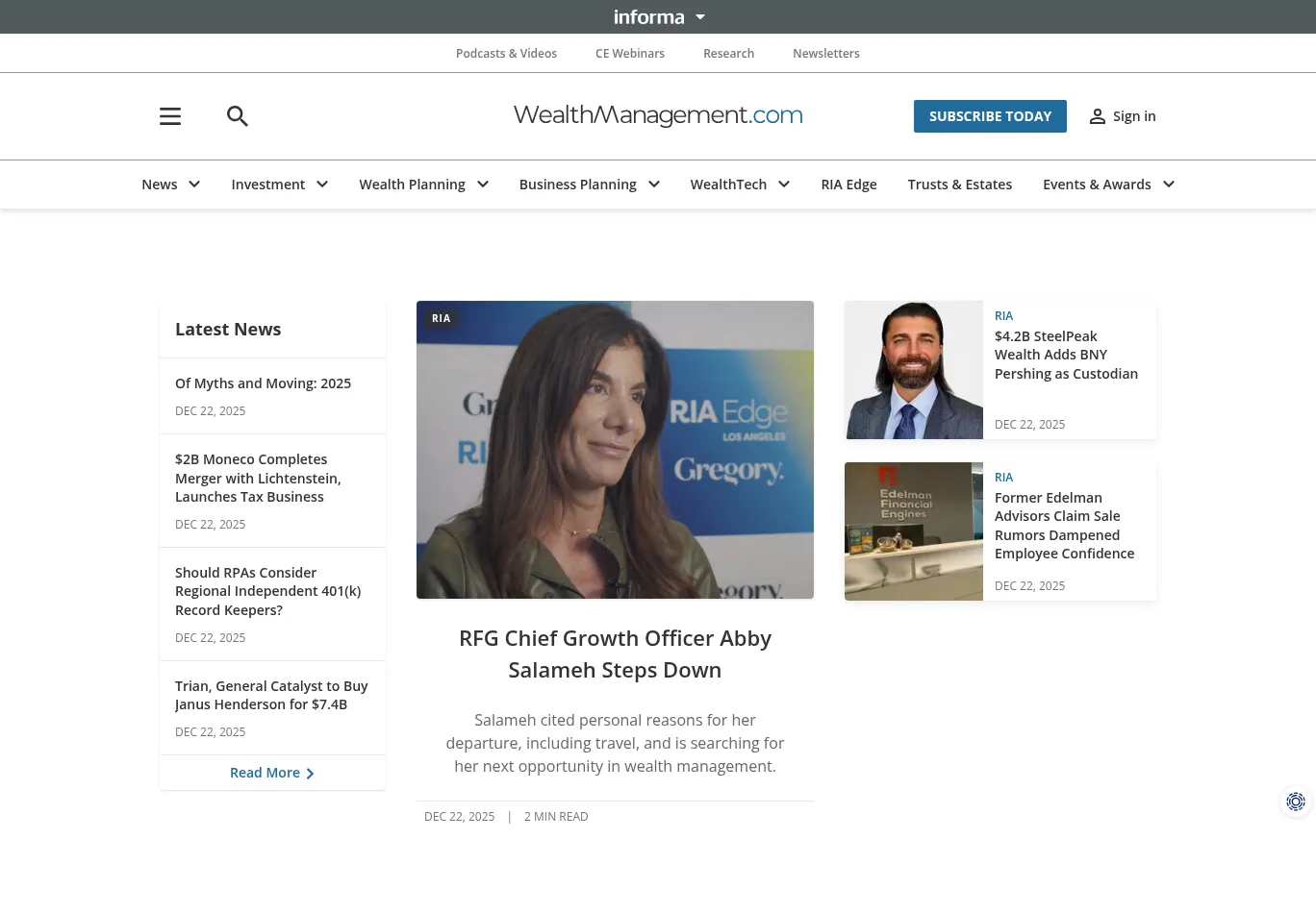 wealthmanagement.com screenshot
