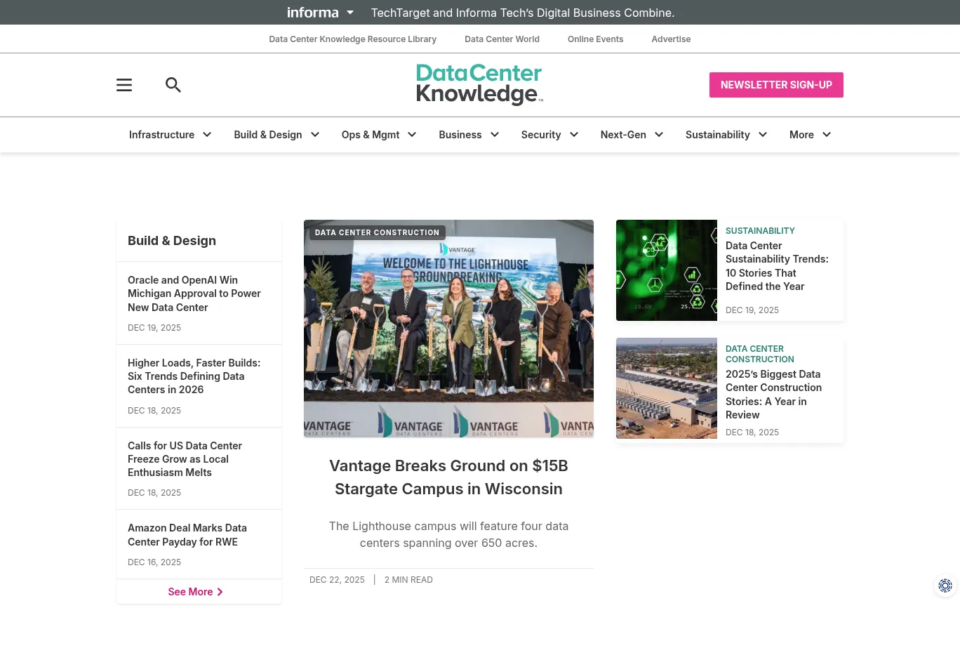 datacenterknowledge.com screenshot