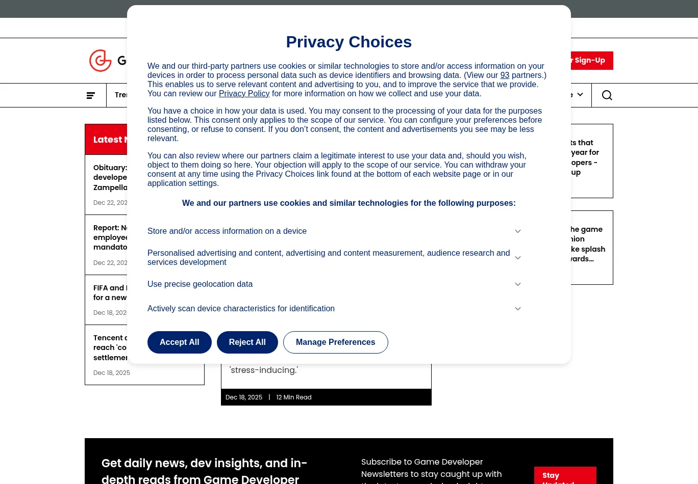 gamedeveloper.com before consent screenshot