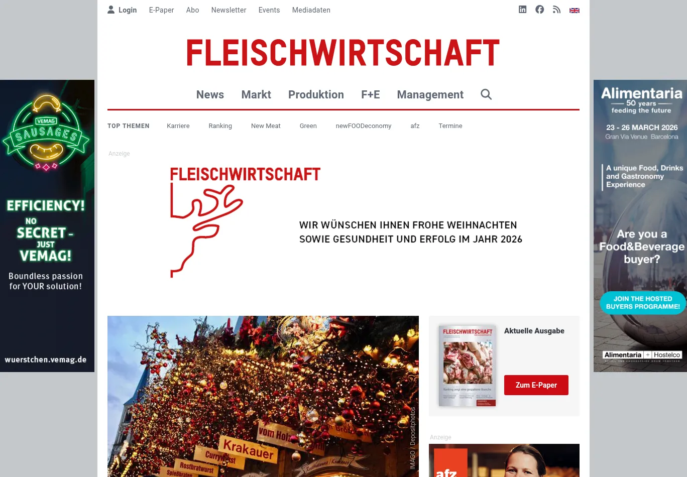 fleischwirtschaft.de screenshot