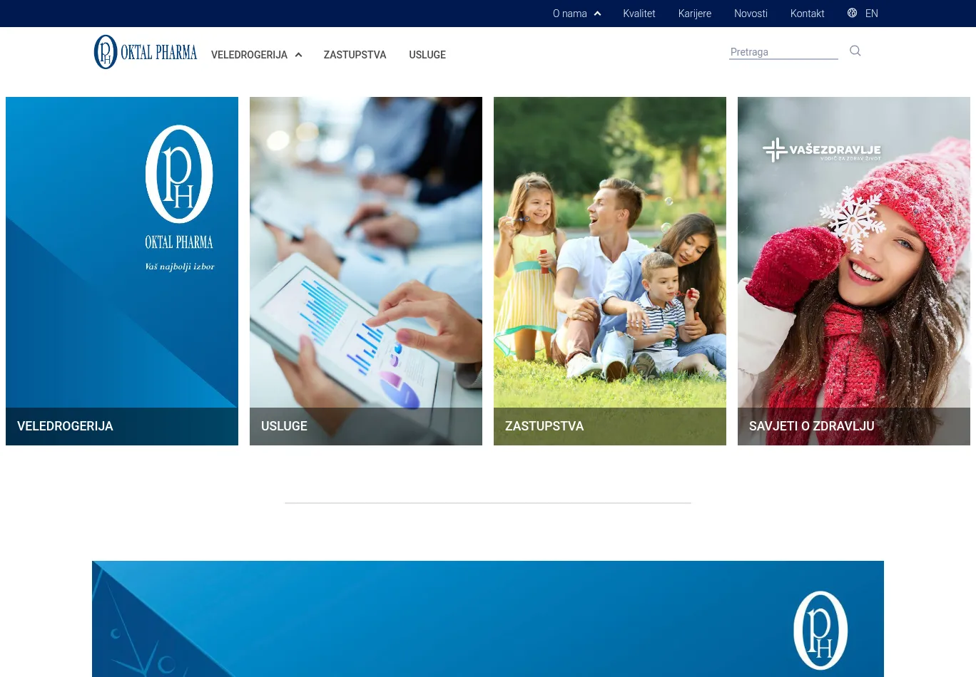 oktal-pharma.ba screenshot