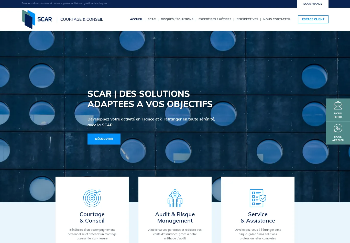 scarcourtage.fr necessary only consent screenshot