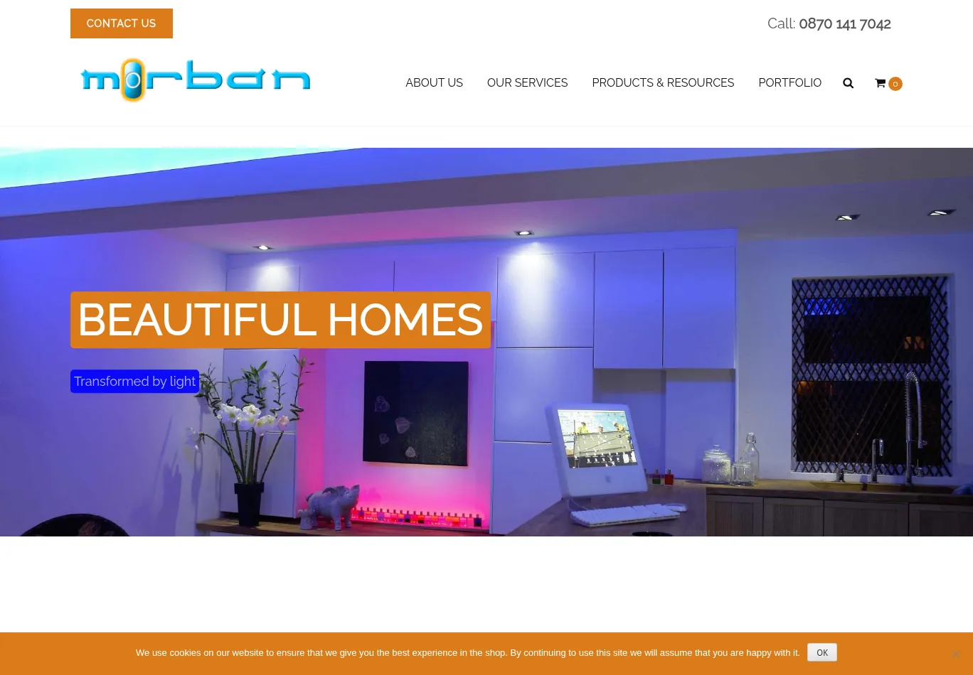 morban.co.uk before consent screenshot