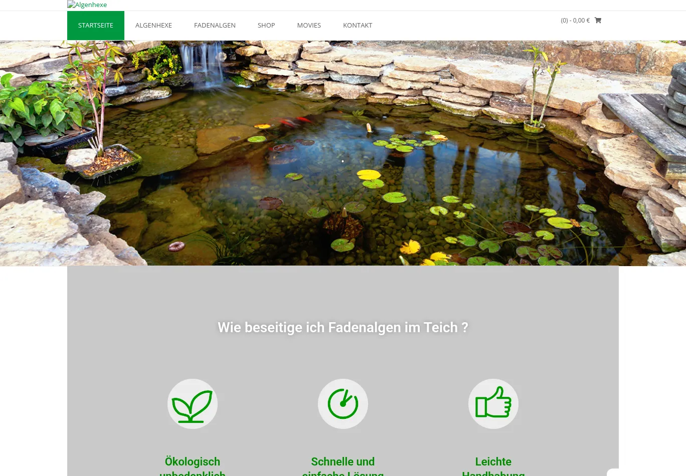 algenhexe.de necessary only consent screenshot