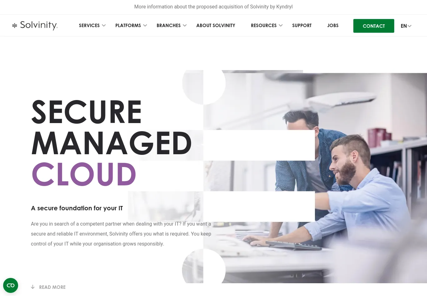 solvinity.com necessary only consent screenshot
