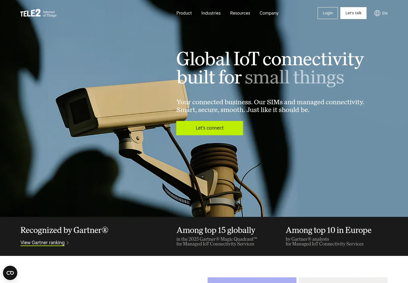 tele2iot.com screenshot