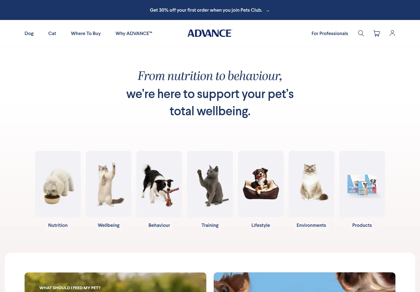 advancepet.com.au screenshot