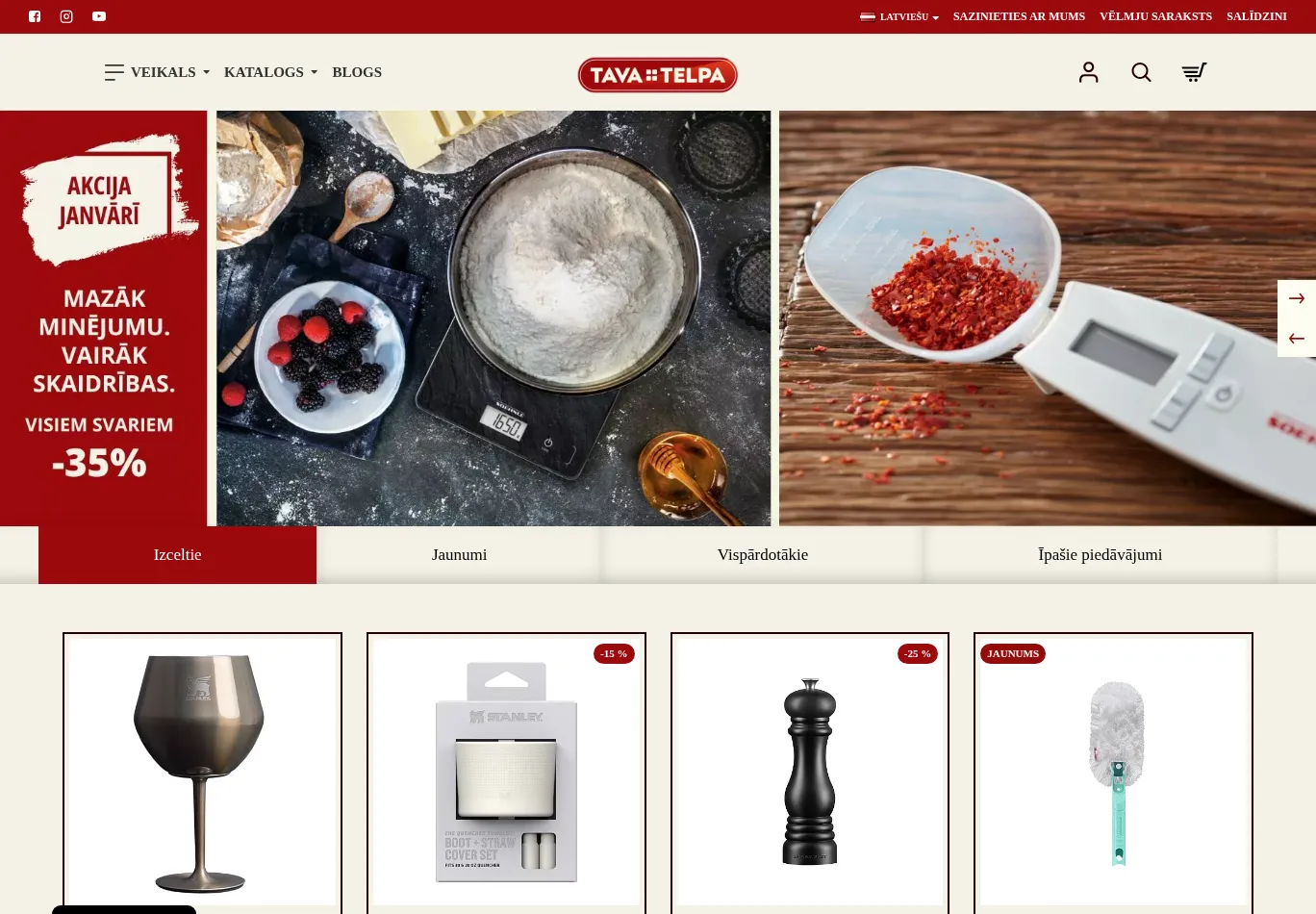 tavatelpa.lv screenshot