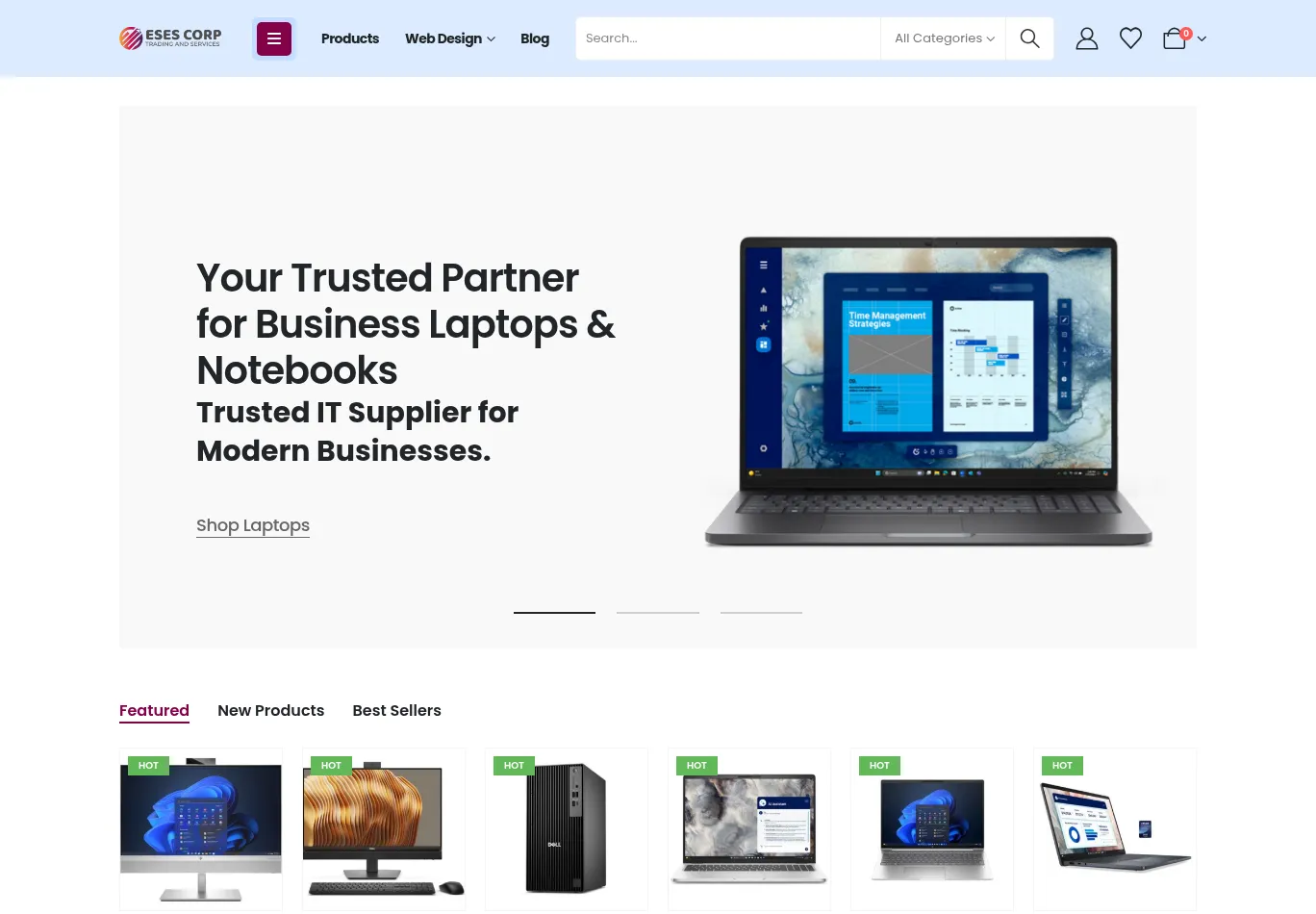 esesinfotech.com screenshot