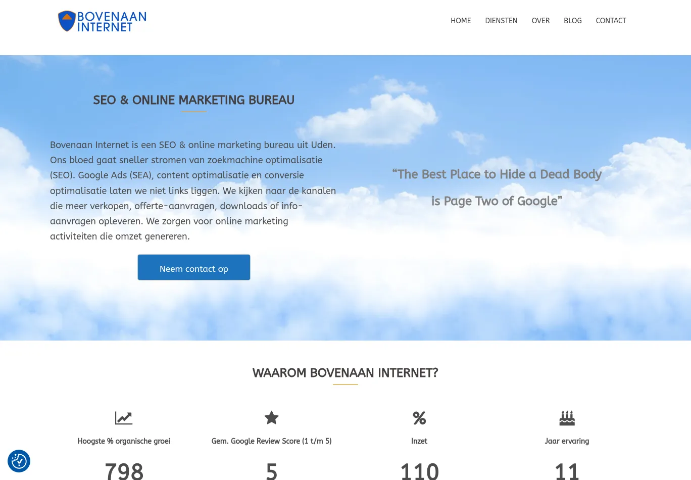 bovenaaninternet.nl screenshot