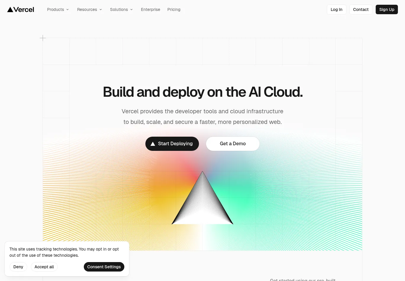 vercel.app necessary only consent screenshot