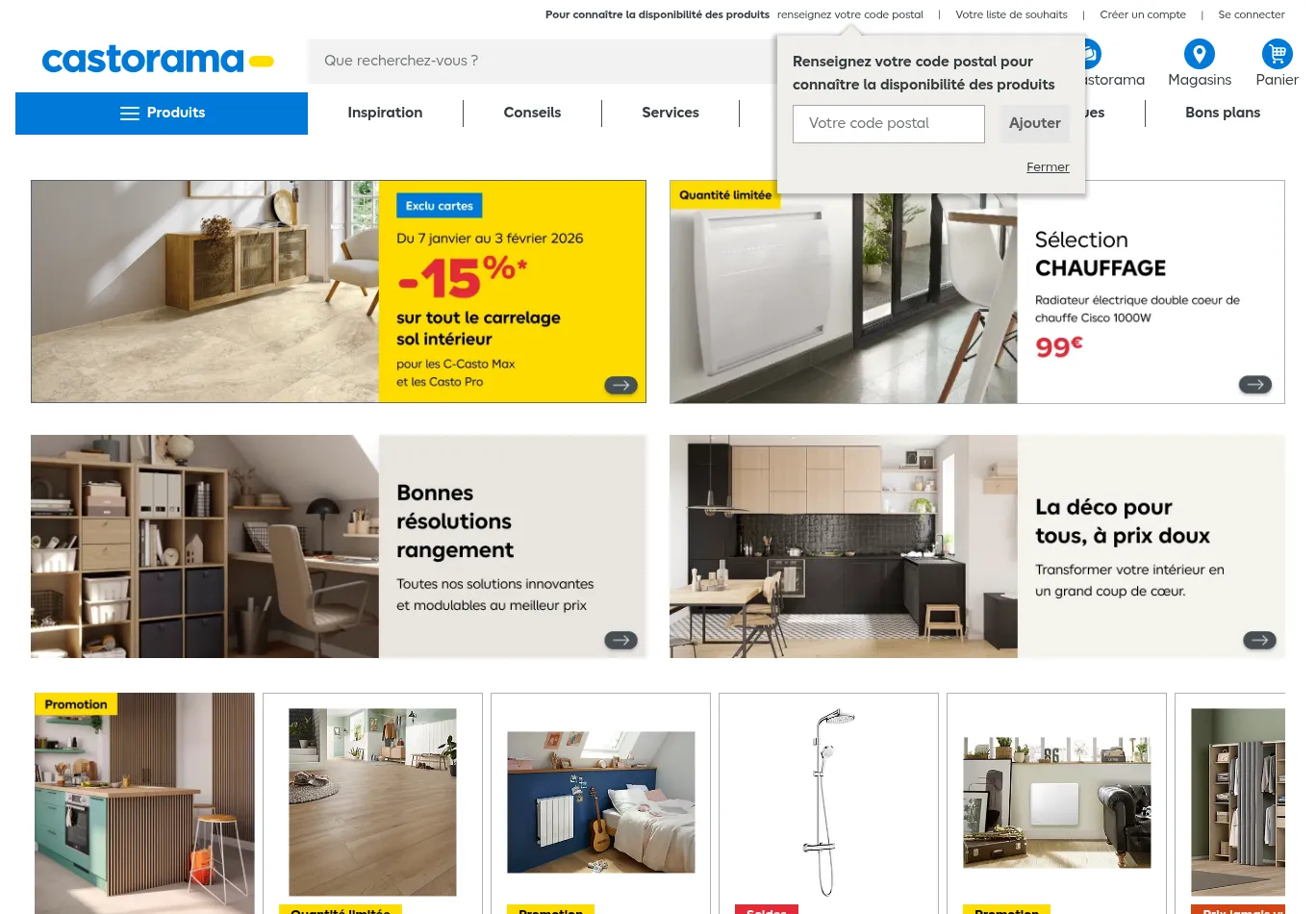 castorama.fr screenshot