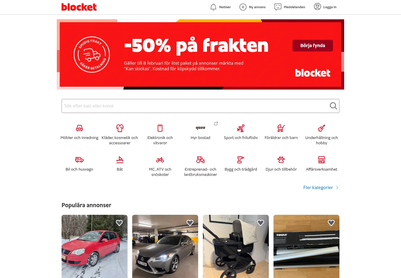 blocket.se screenshot