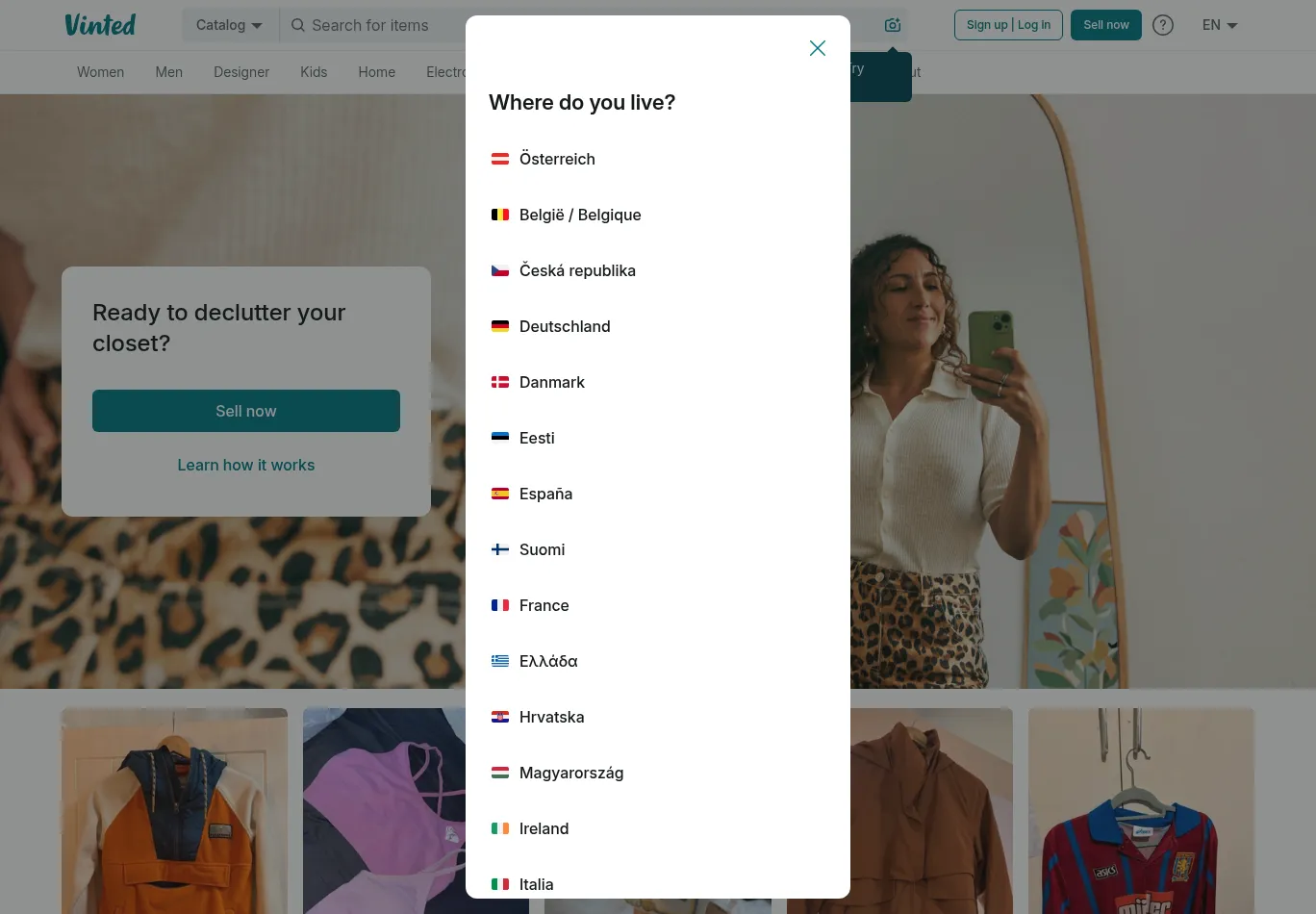 vinted.com screenshot