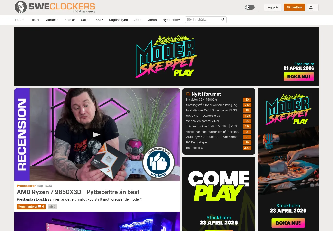 sweclockers.com screenshot