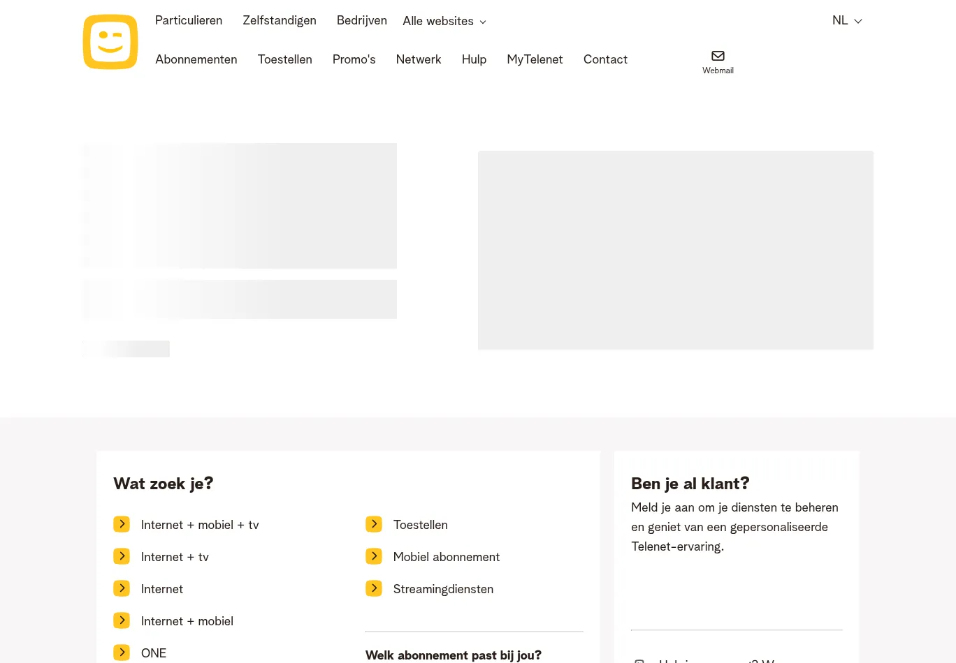 telenet.be screenshot