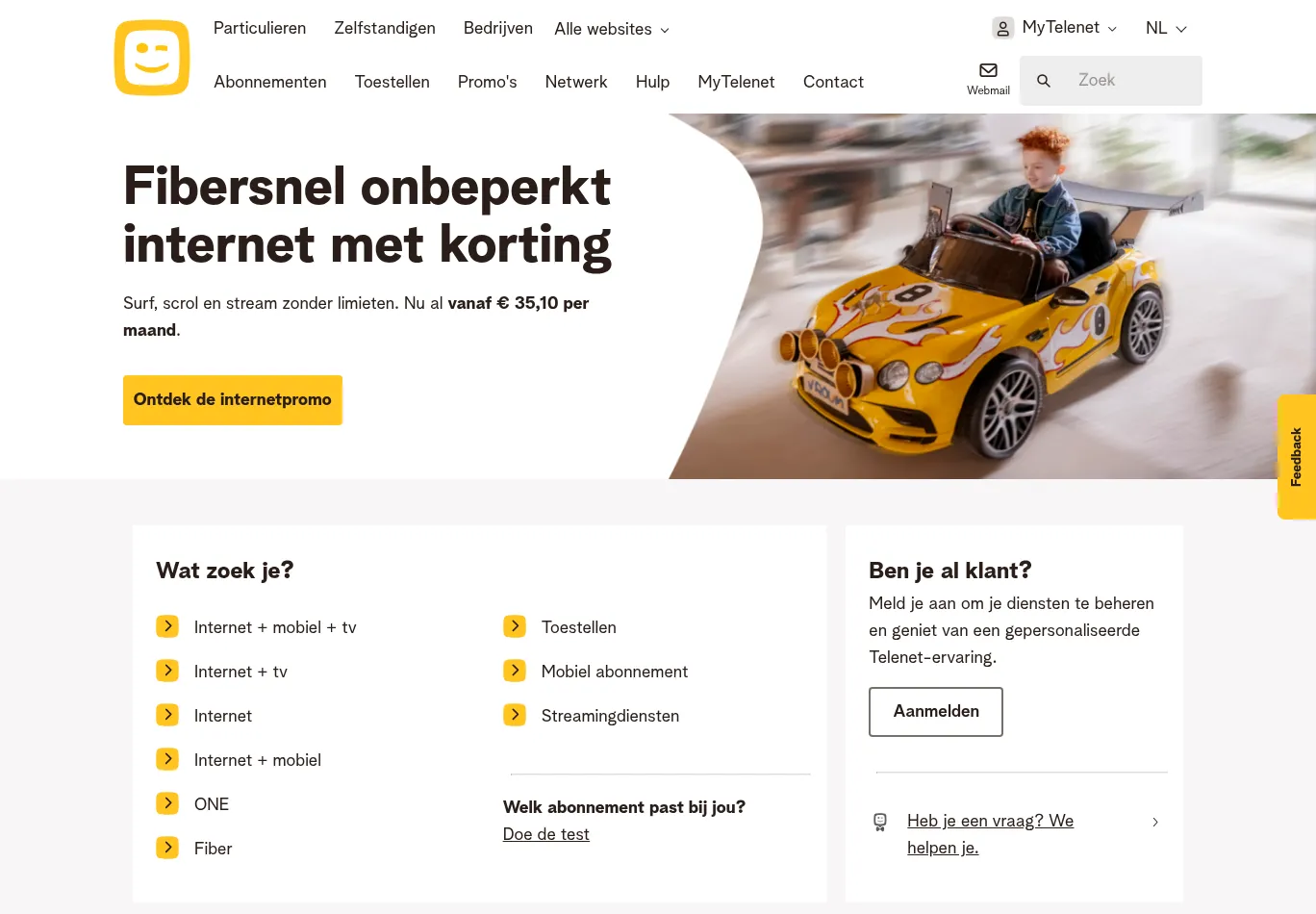 telenet.be necessary only consent screenshot