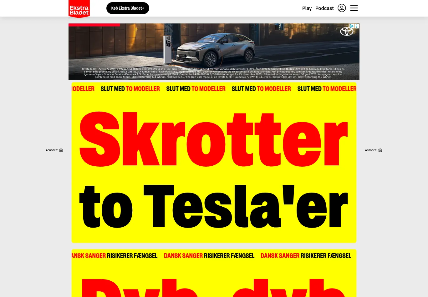 ekstrabladet.dk screenshot