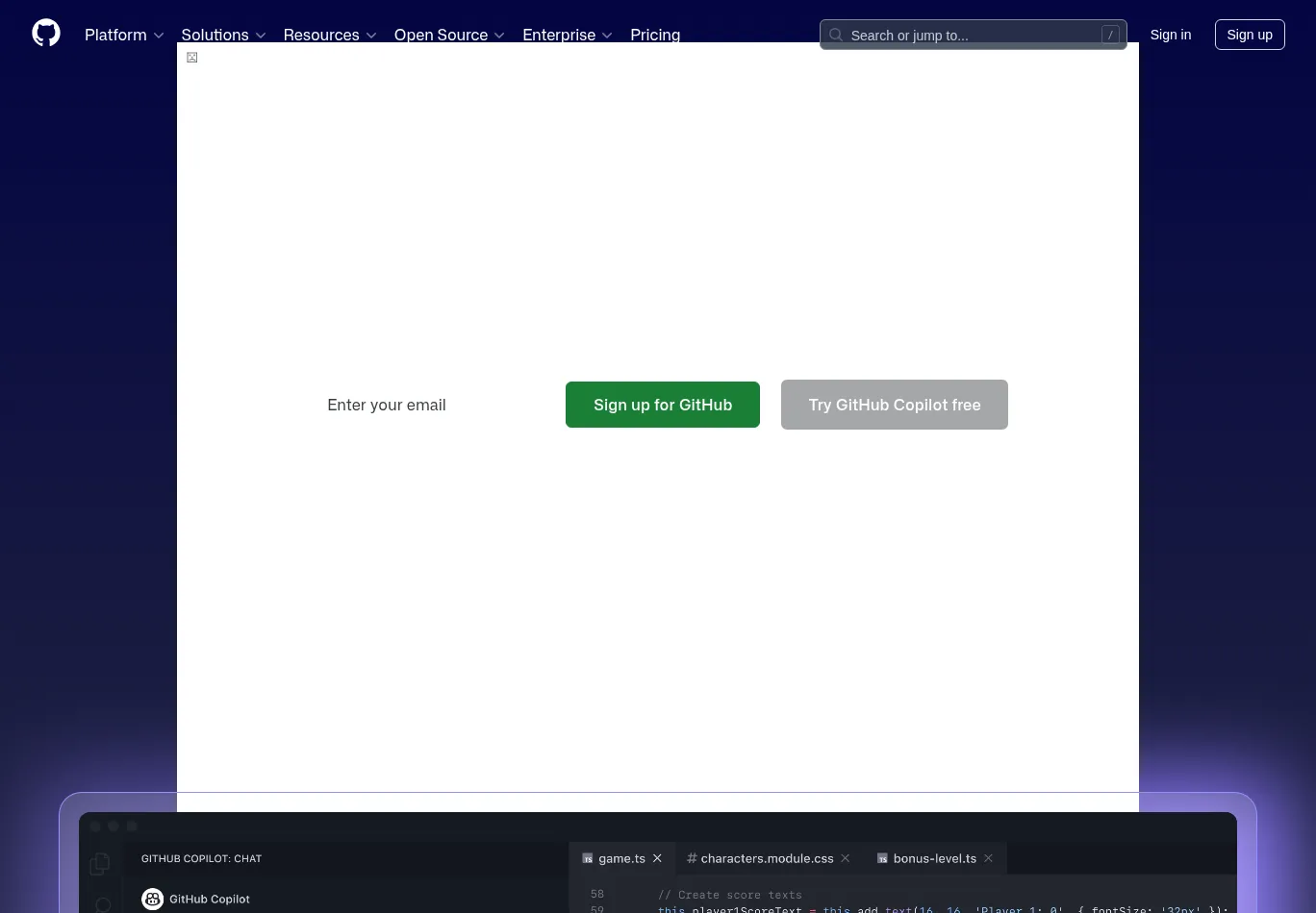 github.com screenshot