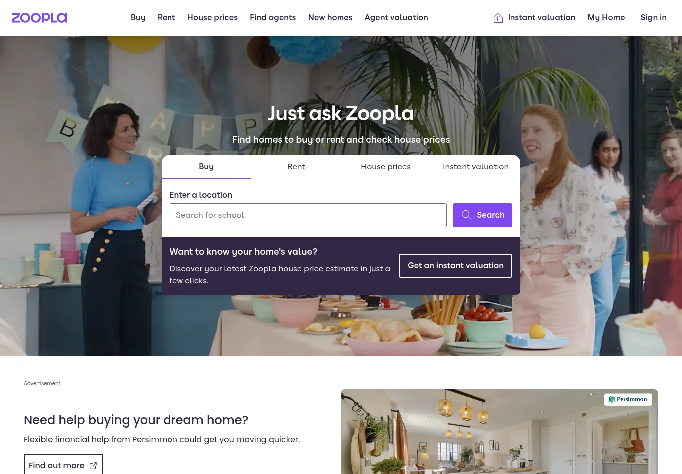 zoopla.co.uk screenshot
