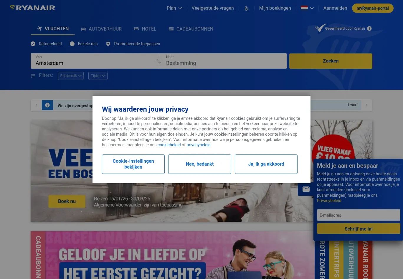 ryanair.com screenshot