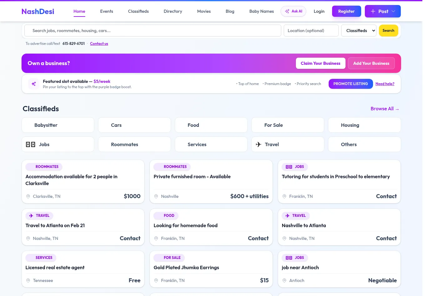 nashdesi.com screenshot