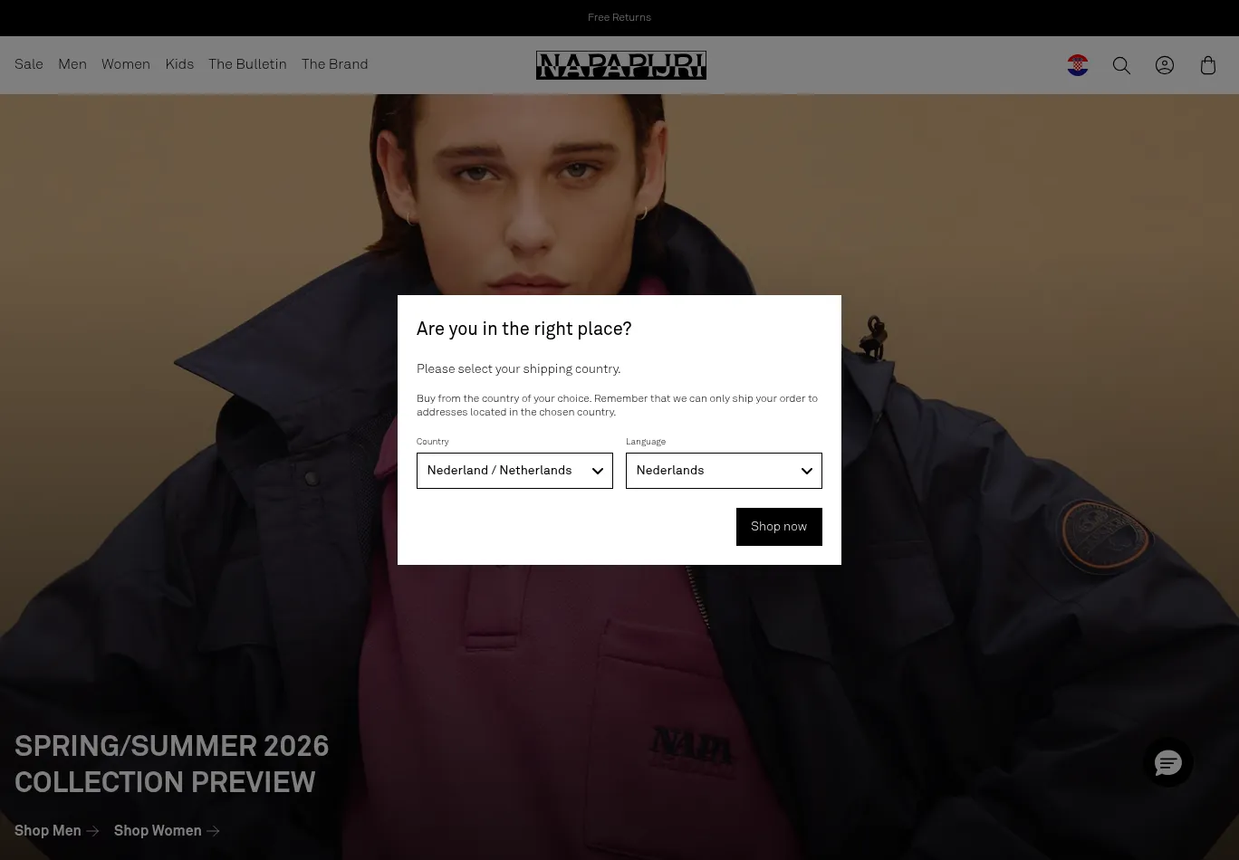 napapijri.com screenshot