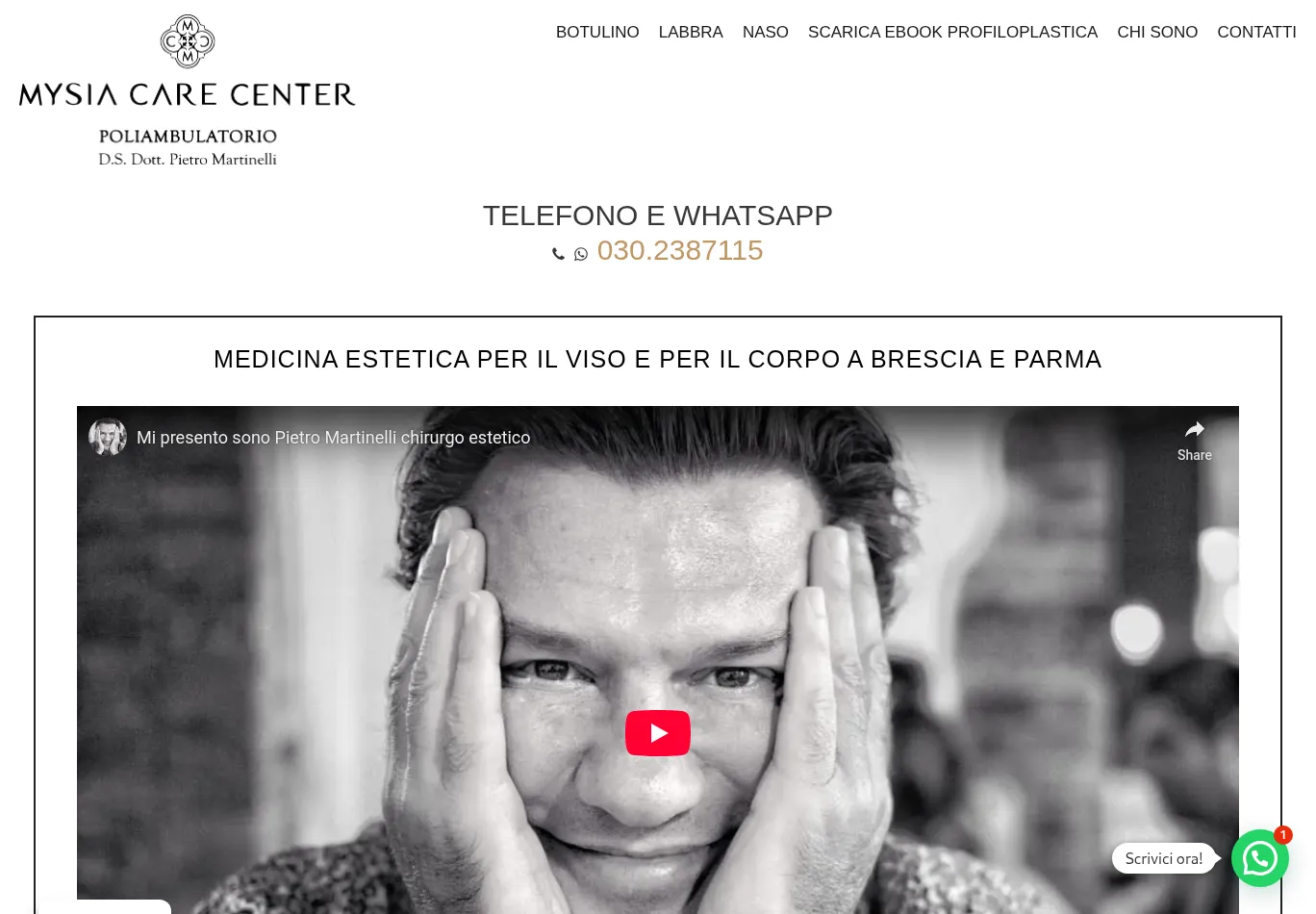 pietromartinelli.it necessary only consent screenshot