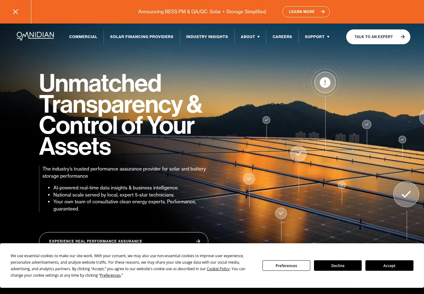 omnidian.com before consent screenshot