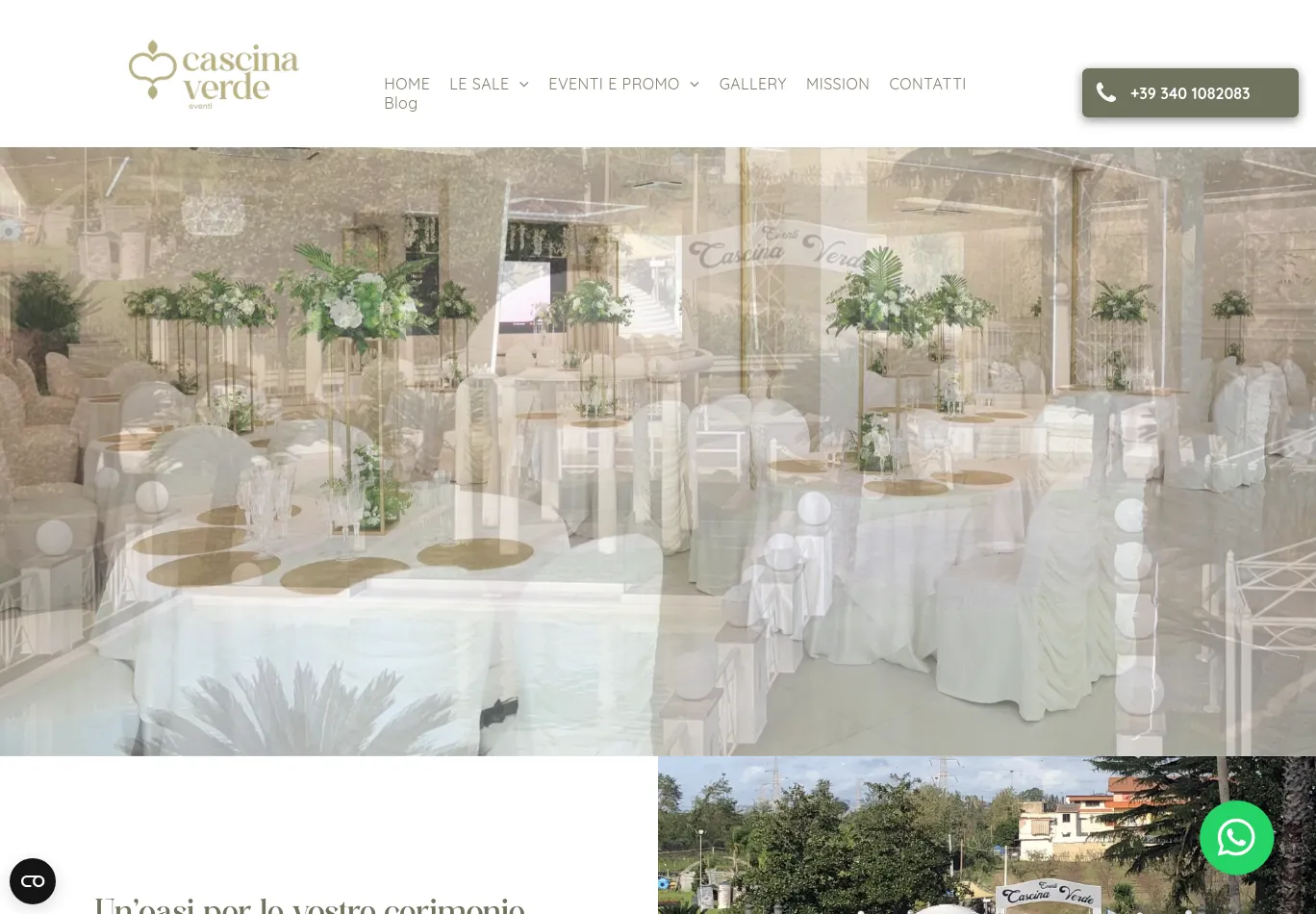 cascinaverde-eventi.com necessary only consent screenshot