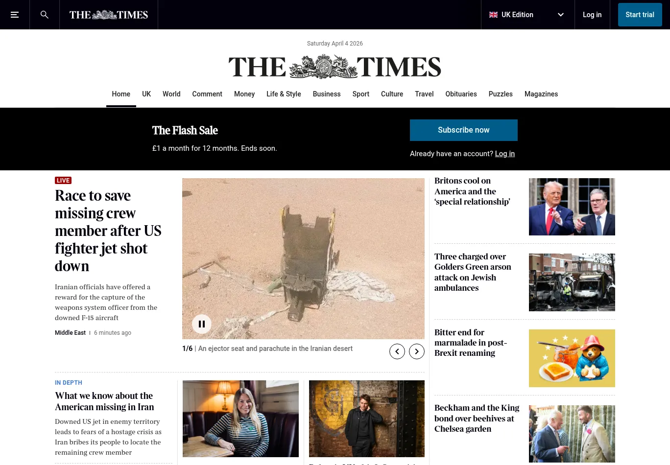 thetimes.co.uk screenshot