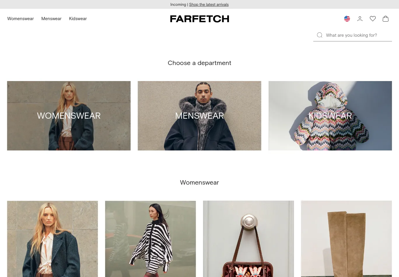 farfetch.com screenshot