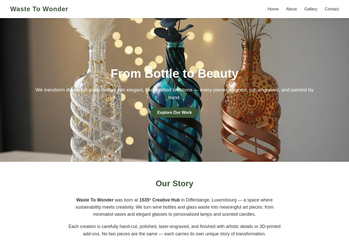 wastetowonder.lu screenshot