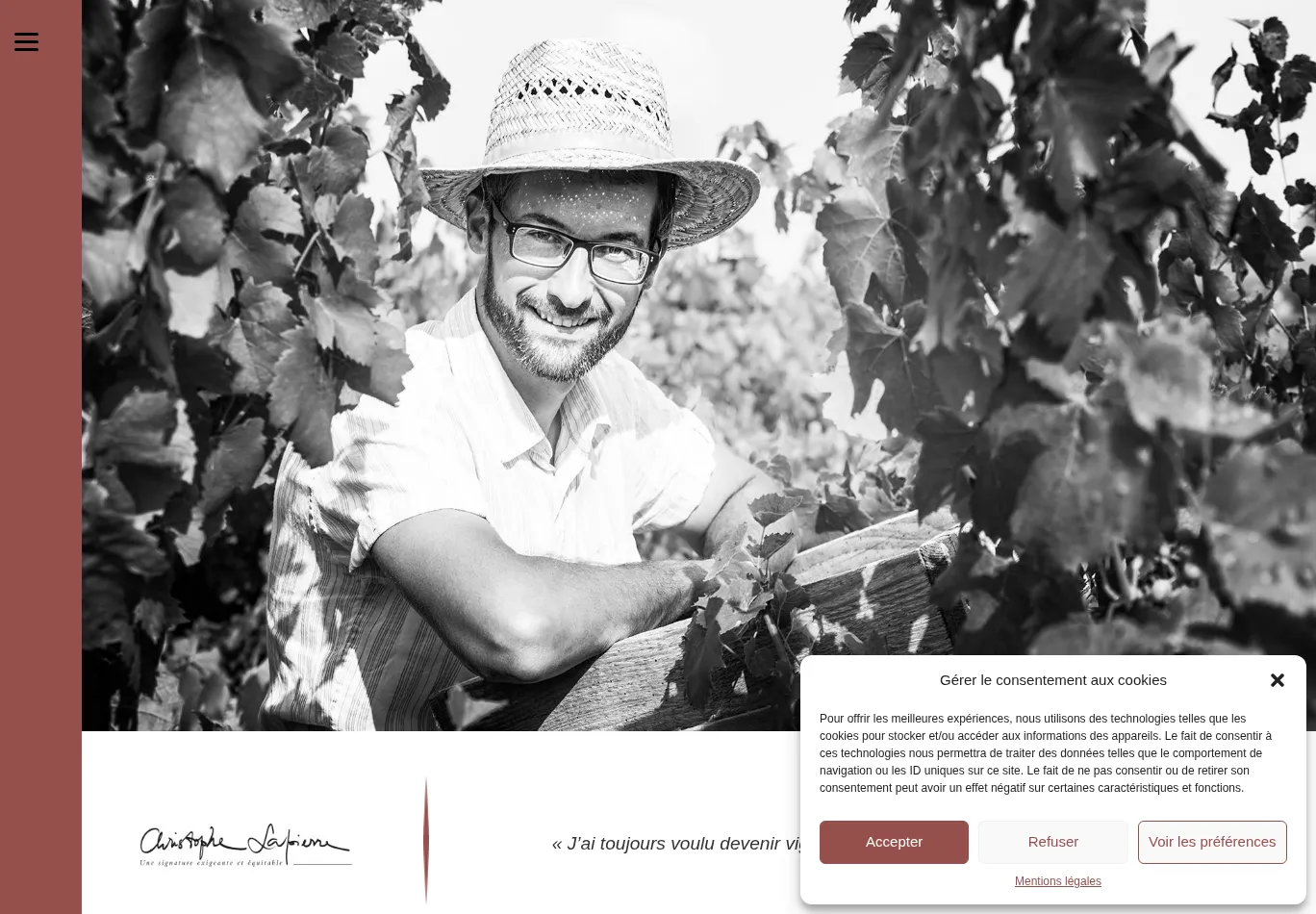 christophe-lapierre.fr before consent screenshot