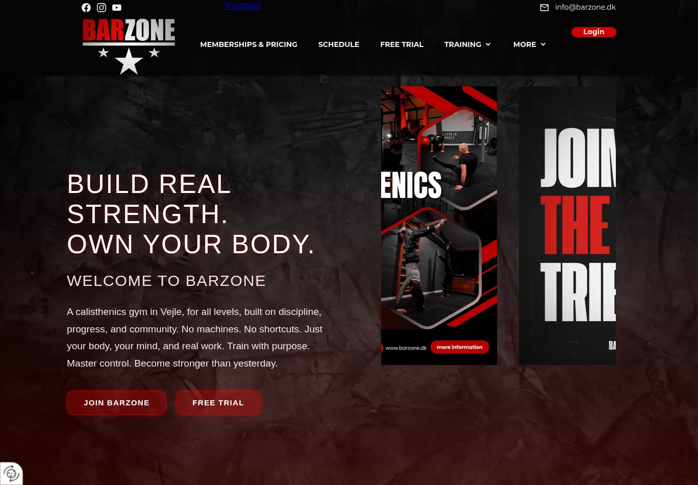 barzone.dk necessary only consent screenshot