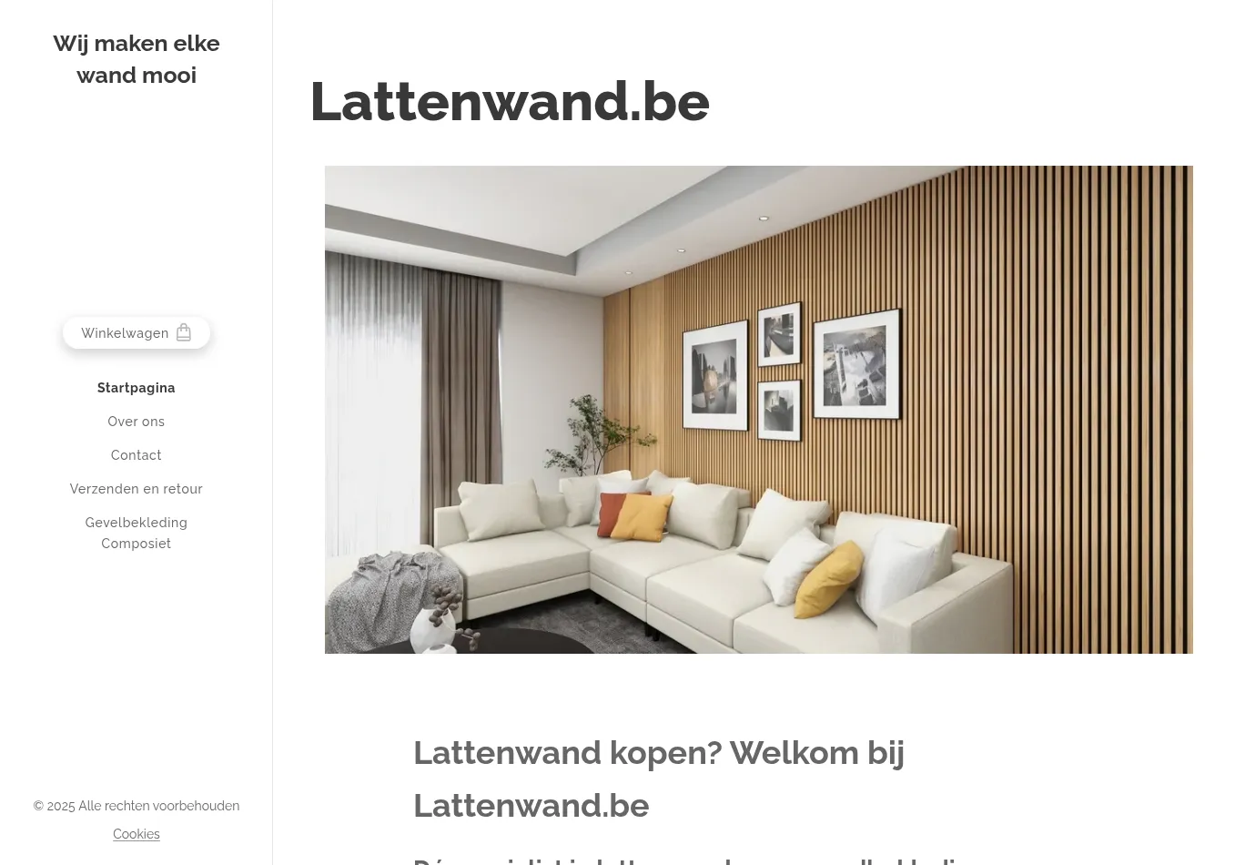 lattenwand.be before consent screenshot