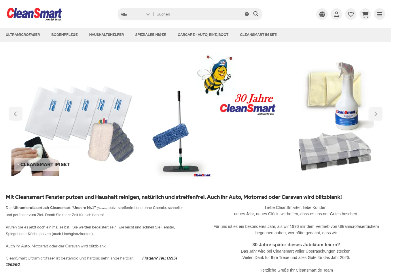 ultramicrofaser.de screenshot