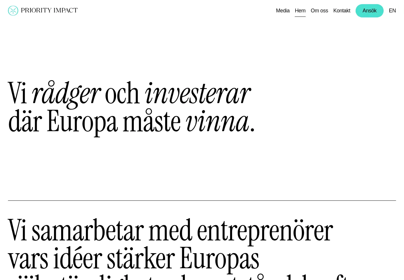 priorityimpact.se necessary only consent screenshot