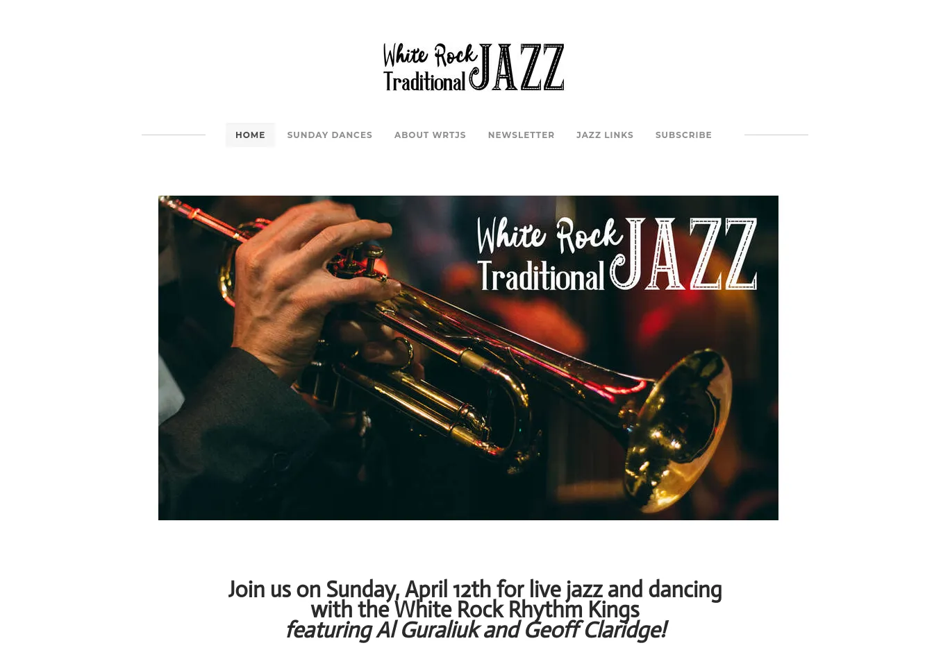 whiterockjazz.ca screenshot