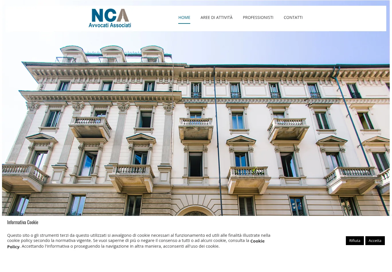 avvocati-nca.it before consent screenshot