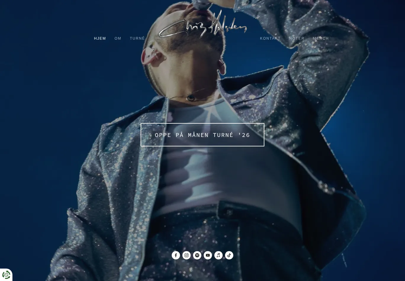 chrisholsten.no screenshot