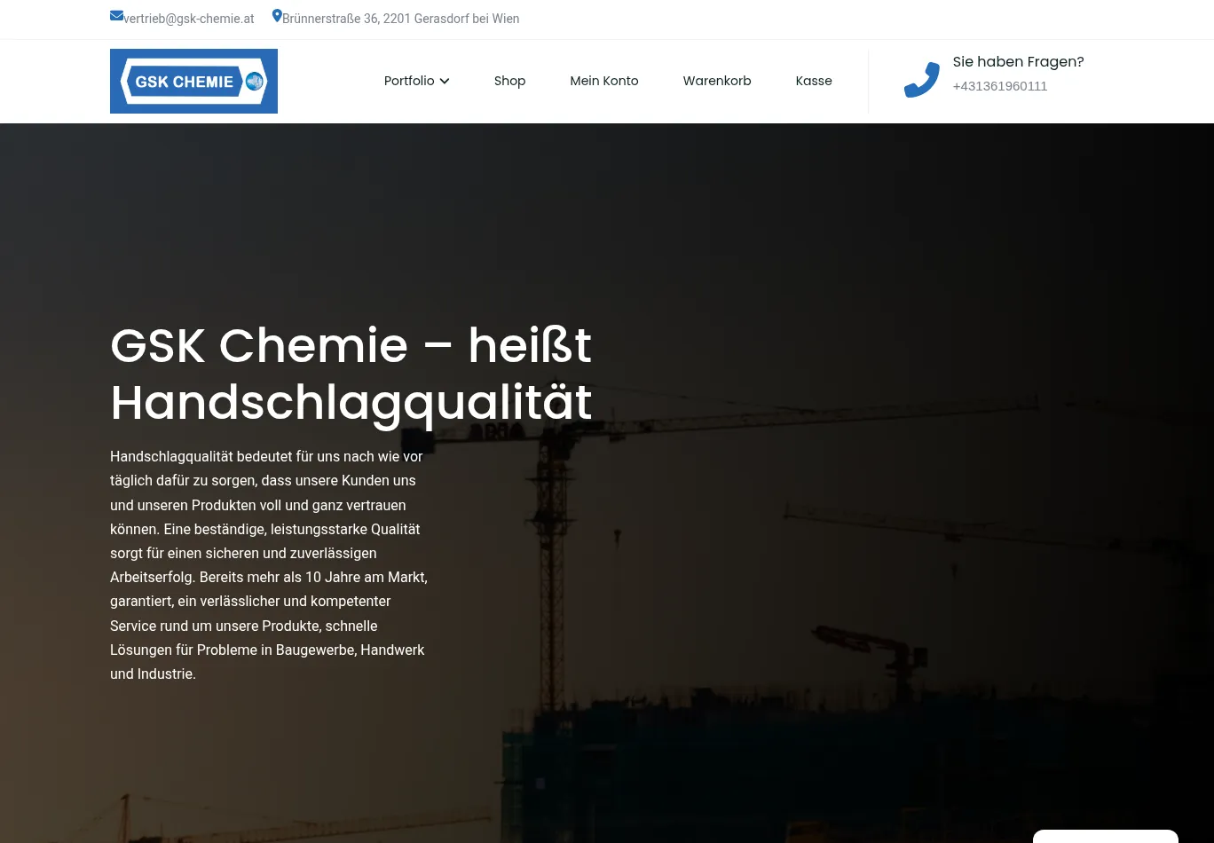 gsk-chemie.at screenshot