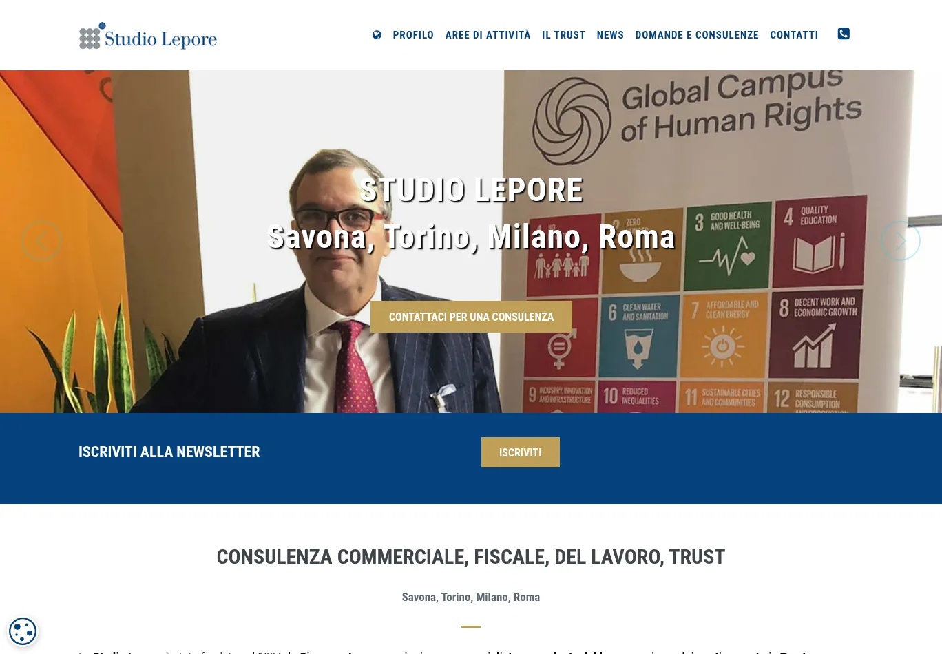 giuseppelepore.it before consent screenshot