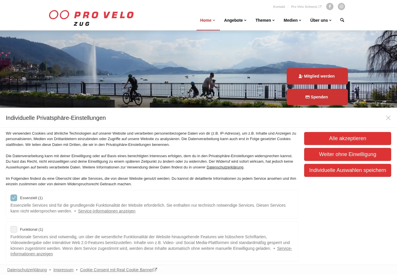 provelozug.ch screenshot